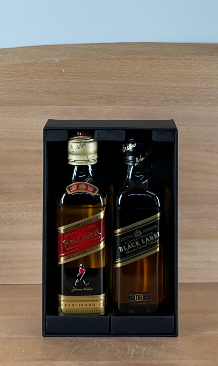 Johnnie Walker Red and Black Label Twin Pack Blended Scotch Whisky
