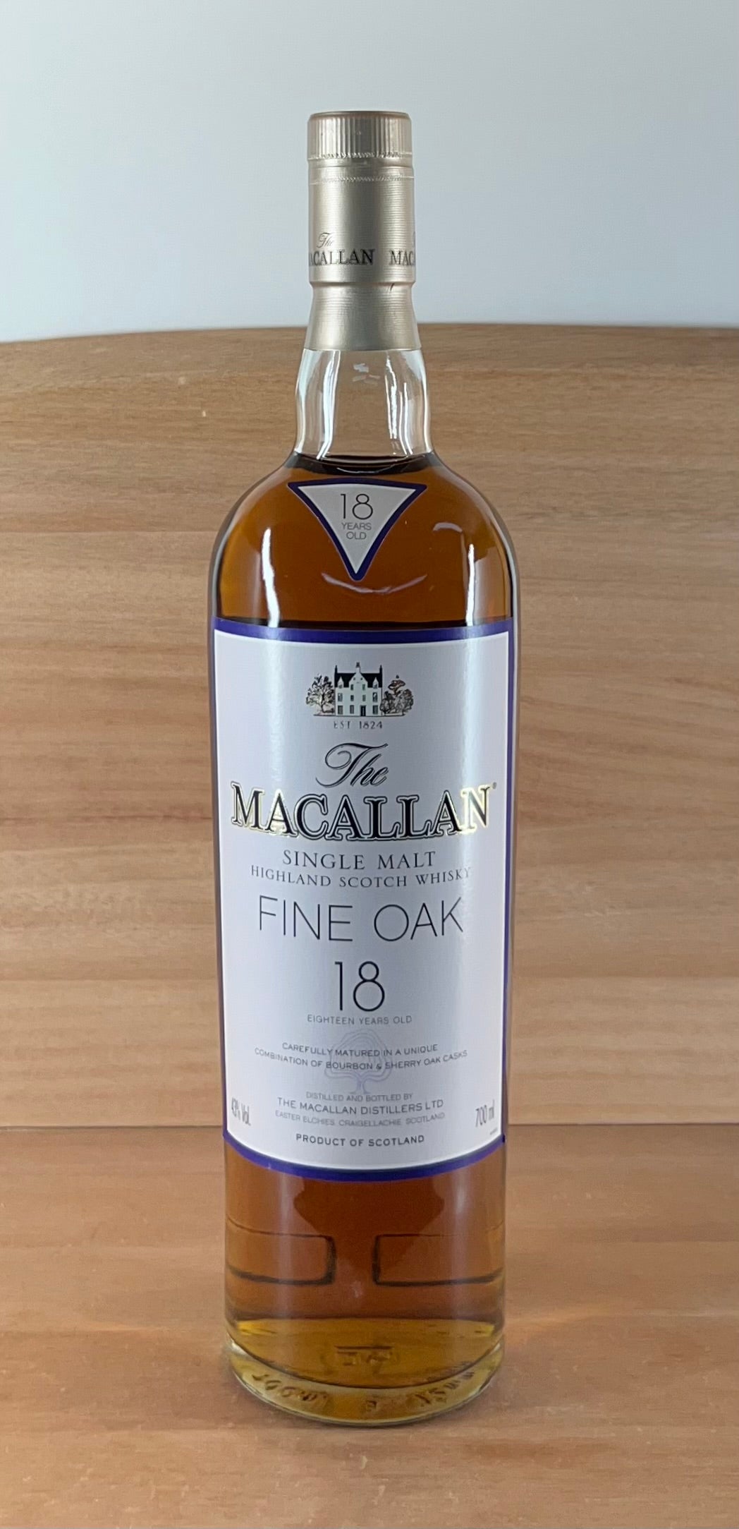 Macallan 18 yo Fine Oak Single Malt Scotch Whisky (Early bottling)