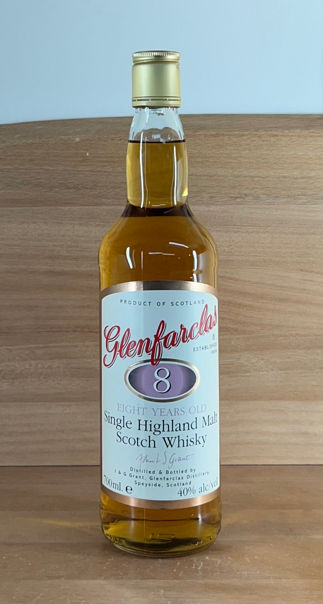 Glenfarclas 8 yo Single Malt Scotch Whisky (Older bottling, no box)