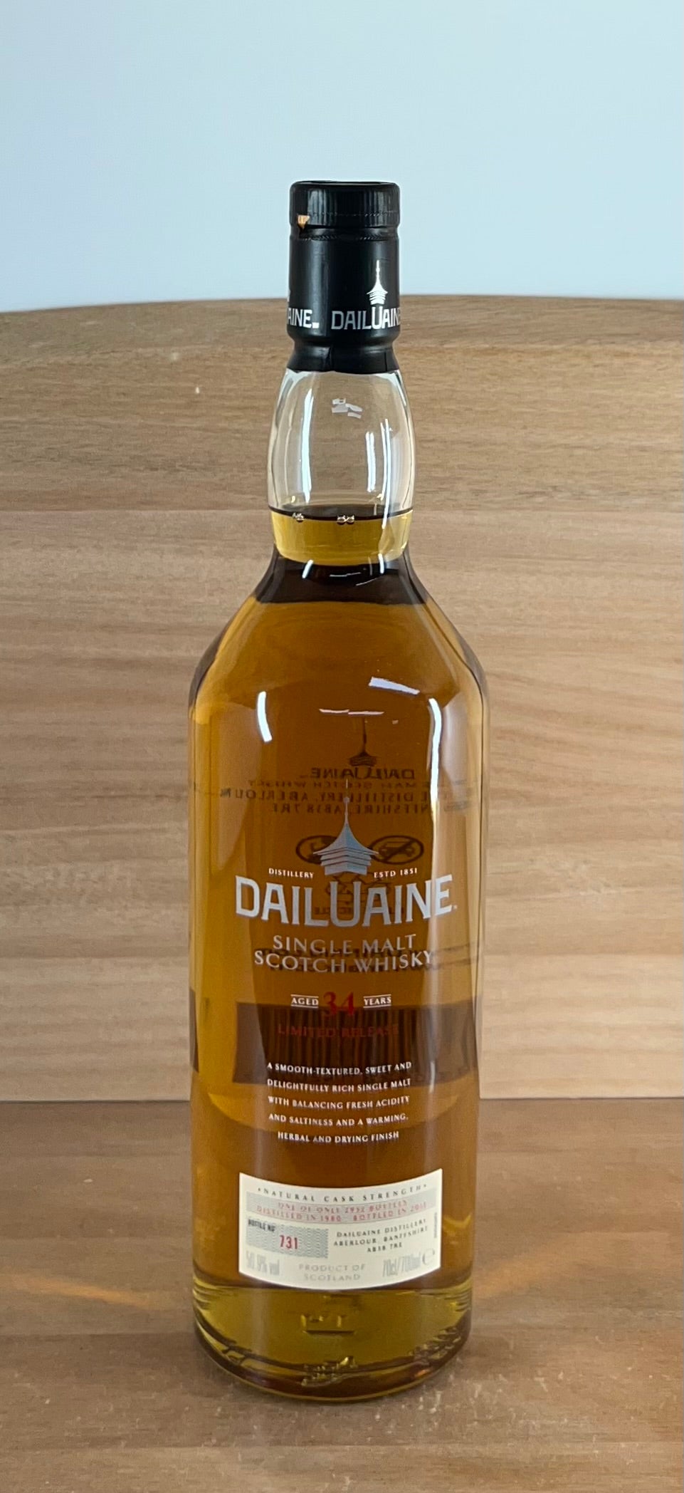 Dailuaine 1980 34 yo Limited Edition Single Malt Scotch Whisky