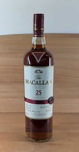 Macallan 25 yo Sherry Oak Single Malt Scotch Whisky (pre 2018 edition)