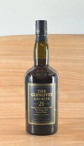 Glenlivet 21 yo Archive Single Malt Scotch Whisky (Older bottling, no box)