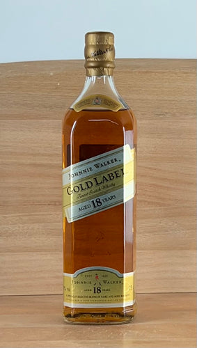 Johnnie Walker Gold Label 18 yo Blended Scotch Whisky (Old bottling, cork cap, no box, 750 mL)