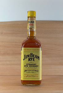 Jim Beam Rye (old style bottle and label, yellow plastic cap, 40%)