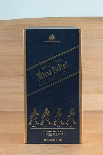 Johnnie Walker Striding Man Set 1908 to 2015 Blue Label Blended Scotch Whisky (200 mL x 4)